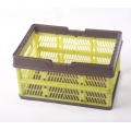 plastic folding basket Fruit vegetable storage crate